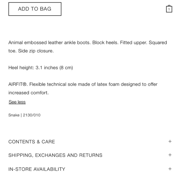 Zara Animal Print Block Heel Ankle Boots | NWT | Size 39 (US 8) Genuine Leather - Picture 7 of 16